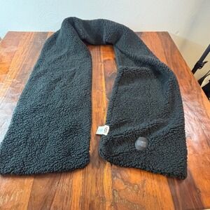 UGG Sherpa Faux Fur Scarf Black One Size Teddy Plush Winter Accessory OS/TU